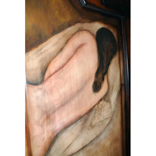 Armario Rustico Grande Decorado Con Obra De Arte (imagen 6)