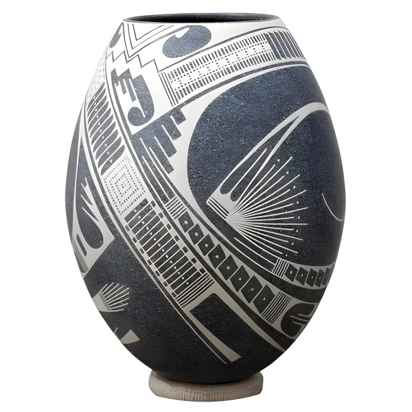 Vasija / Olla Artesanal de Cerámica de Juan Mata Ortiz "Leonel Quezada" 2